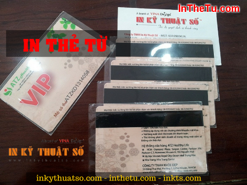 In thẻ từ dùng làm thẻ khách hàng thân thiết tại Công ty TNHH In Kỹ Thuật Số - Digital Printing