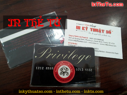 In thẻ từ dùng làm thẻ gửi xe tại Công ty TNHH In Kỹ Thuật Số - Digital Printing